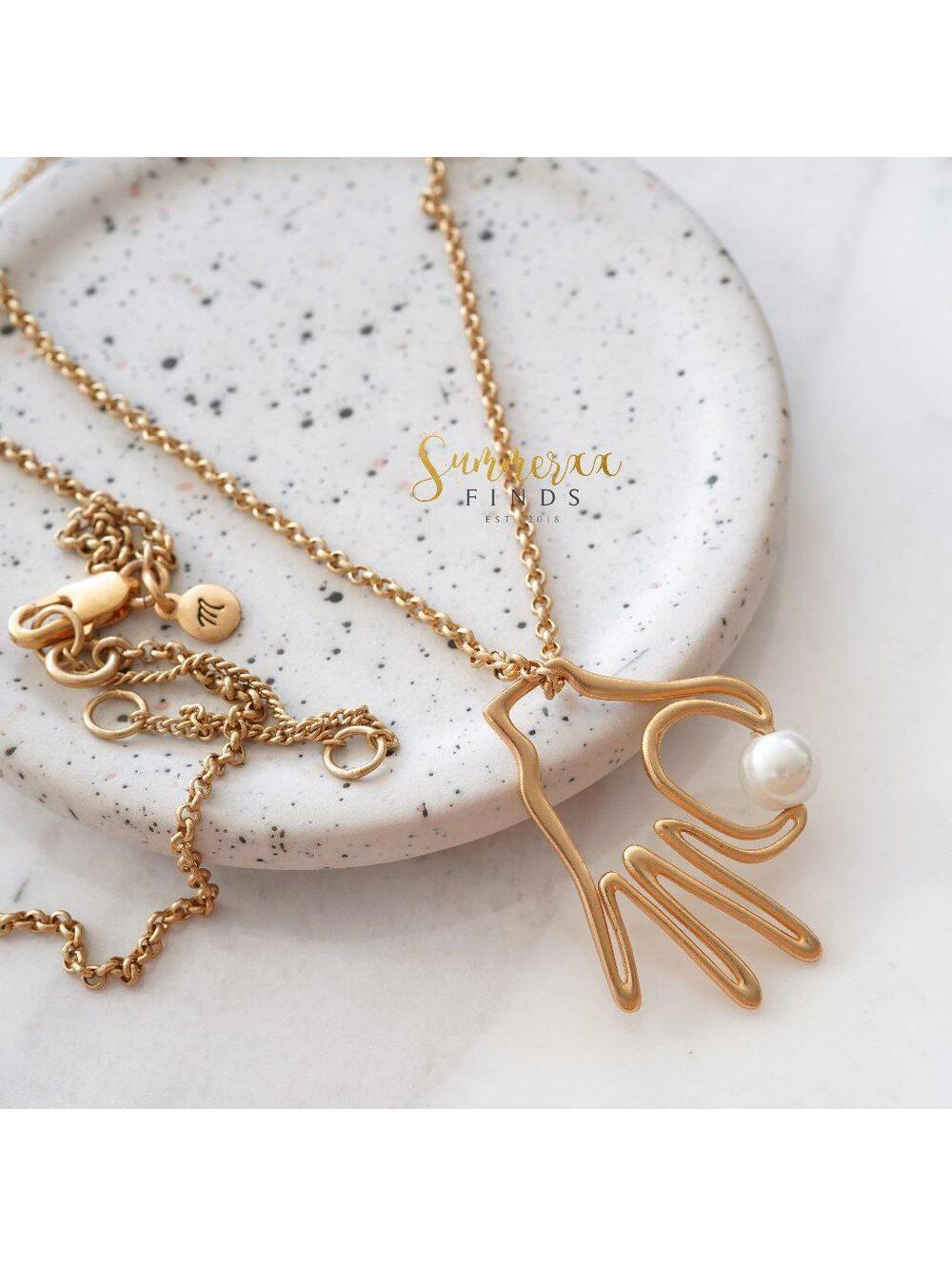 Madewell Hand Jive Pendant Necklace